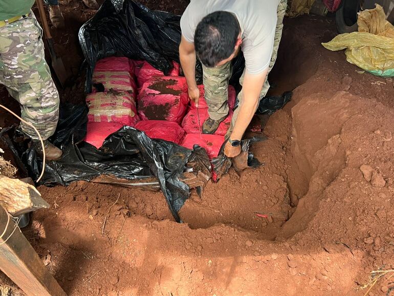 La manera en que se escondió la droga.