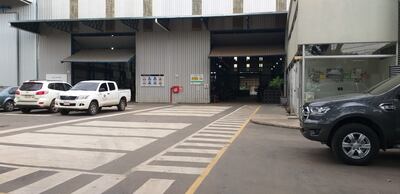 La sede de la empresa Engineering, en Luque, que fue allanada por la Fiscalía.