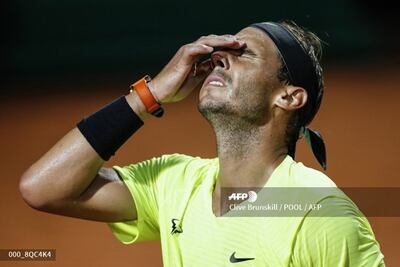 Rafa Nadal fue eliminado en cuartos de final en Roma.