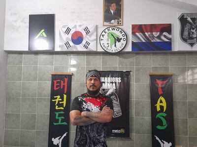 Iván Oviedo, instructor de taekwondo.
