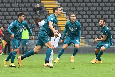 Zlatan Ibrahimovic le dio el triunfo al Milan.