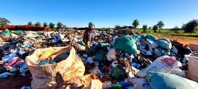 Vertedero municipal de la ciudad de San Ignacio, Misiones, lugar donde fue hallado, el recién nacido sin signos de vida en la tarde de este martes.