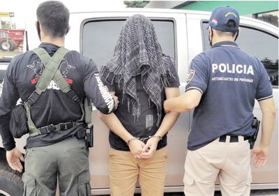 Bruno Da Costa Amaral fue detenido en Salto del Guairá luego del allanamiento de su armería.