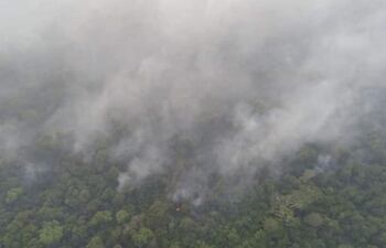 Incendios en la reserva natural Mbaracayú.
