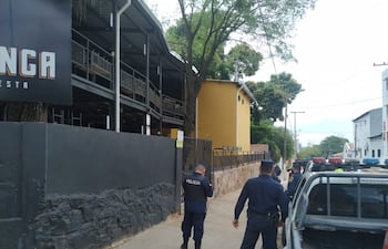 Procedimiento fiscal-policial en bar de San Lorenzo