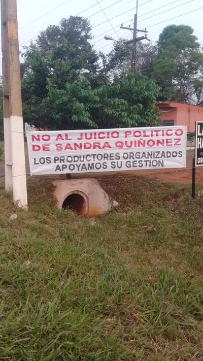 Cañicultores dicen estar a favor de Sandra Quiñónez y piden que no se haga el juicio político en su contra.