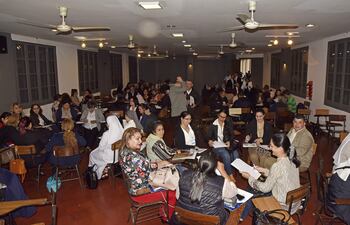 Congreso Nacional de Educación Cátolica, en el salón Benedicto XVI, del Seminario Metropolitano de Asunción.