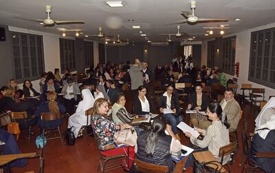 Congreso Nacional de Educación Cátolica, en el salón Benedicto XVI, del Seminario Metropolitano de Asunción.