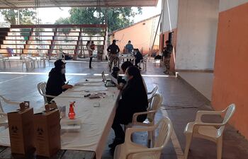 Poca concurrencia en los centros vacunatorios en San Pedro.