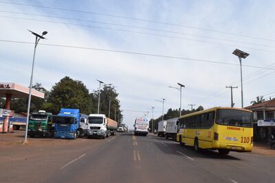 Los camioneros se encuentran apostados en la zona de Capitán Miranda, Itapúa.