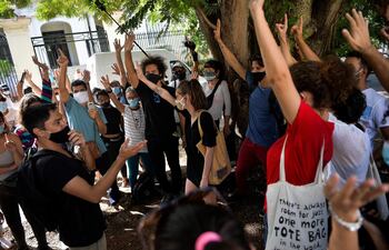 Una de las protestas realizadas recientemente en Cuba. El régimen castrista censura a periodistas independientes.