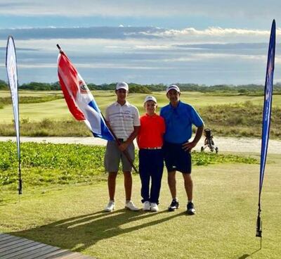 Erich Fortlage, Miguel Ayala y el profesional Ramón Franco.