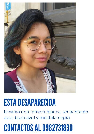 Sandra Servín tiene 15 años y está desaparecida desde las 15:00 del jueves 2 de setiembre.