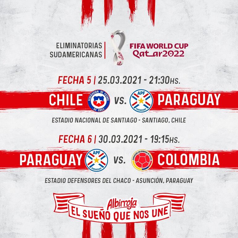 Los juegos de la albirroja en marzo