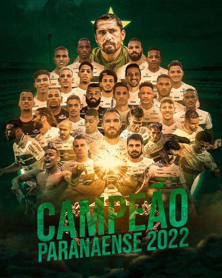 Gustavo Morínigo se coronó campeón del estado de Paraná con el Coritiba. 