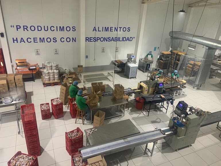 Interior de la fábrica Kelwá.