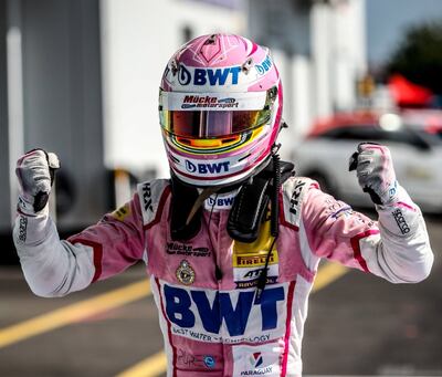 Por más celebraciones como esta irá Joshua Duerksen en las tres carreras del fin de semana en el Red Bull Ring.