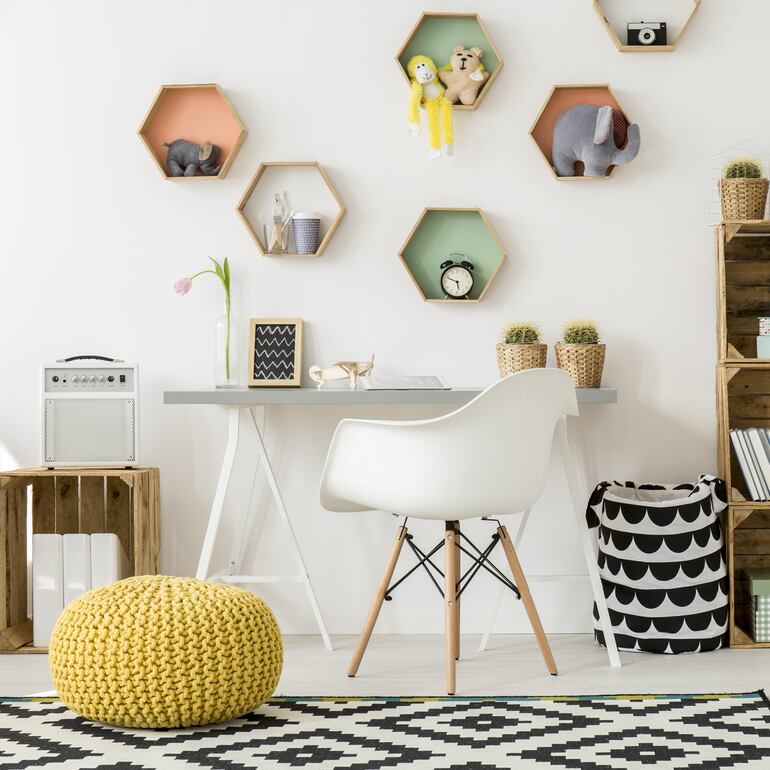 Mix de colores en decoración.