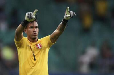 Pedro Gallesse, arquero de la selección de Perú.
