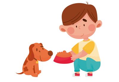 Alimentando a nuestra mascota.