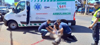 Accidente de tránsito con derivación en Itauguá.