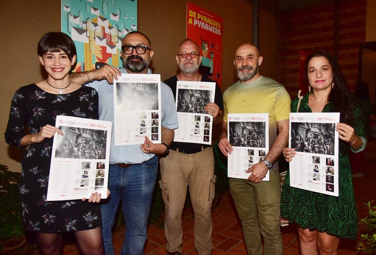 Jess Insfrán, Alfredo Quiroz, Bernardo Puente, José Galeano y Mariluz Martin.