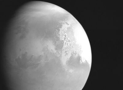Fotografía del planeta Marta tomada por la sonda china Tianwen. EFE