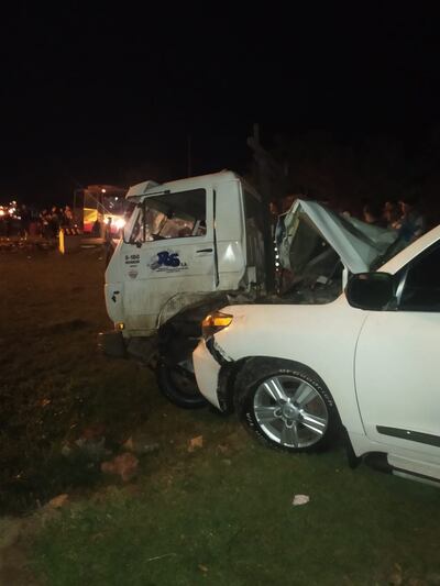 El conductor del diputado Miguel Cuevas, sufrió un accidente al chocar contra otro vehículo