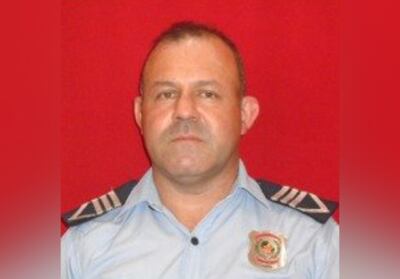 La víctima, suboficial inspector de Policía, Reinaldo Javier Valdez Colmán.