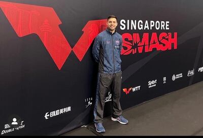 El destacado mesatenista paraguayo Marcelo Aguirre.