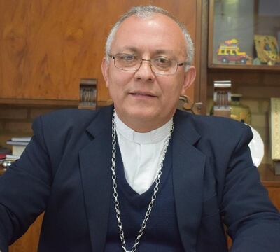 Obispo Diocesano, monseñor Celestino Ocampo.