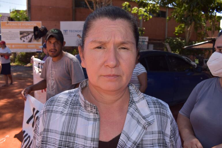 María Melgarejo, presidente de comerciantes afectados por la obra en Tres Bocas