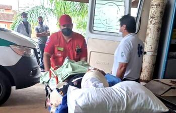 El suboficial Milciades "Cuyuri" González fue trasladado este domingo a la capital del país.