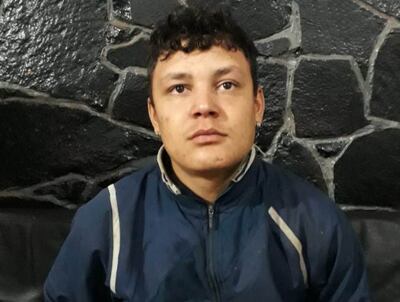 Willian Henrique Alves Pereira, capturado por la Policía Nacional.