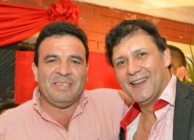 Miguel Carballo (i), supuesto testaferro  de Víctor Bogado (der.).