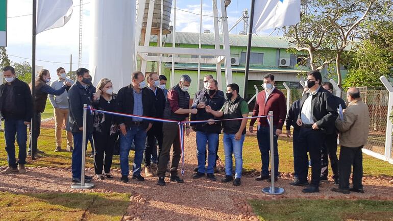 El Presidente se encargó de la inauguración de las obras.