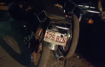 Las motocicletas implicadas en el accidente de tránsito.