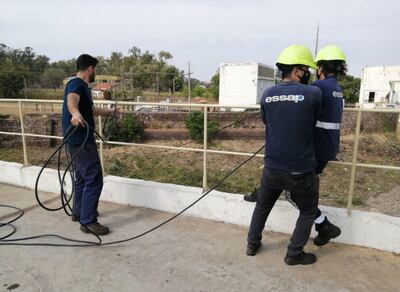 Essap recién ahora trabaja en su planta en Viñas Cue.