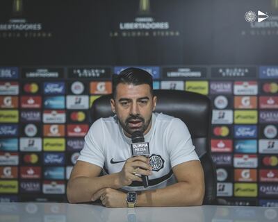 Julio César Cáceres habló sobre el partido entre Olimpia y Goianiense.