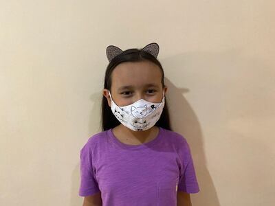 Jimena quiso ser parte de la campaña de vacunación.