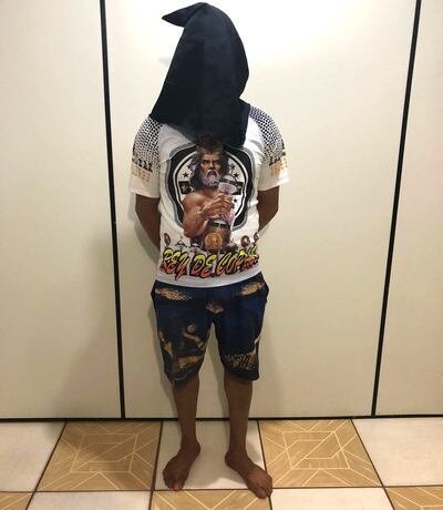 Pedro Daniel Riveros Roa, detenido.