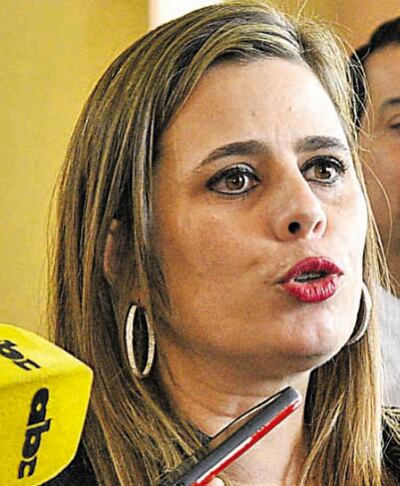 Kattya González, diputada del departamento Central por el partido Encuentro Nacional (PEN).