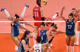 Argentina cayó ante Turquía en Tokio.