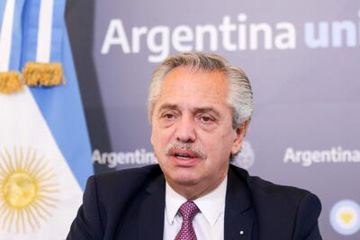 Alberto Fernández, presidente de Argentina.