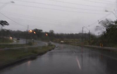 Las precipitaciones se iniciaron desde las primeras horas de este jueves en el Este.