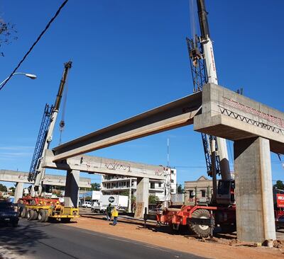 El mayor viaducto de Asunción tendrá 266 vigas de hormigón.