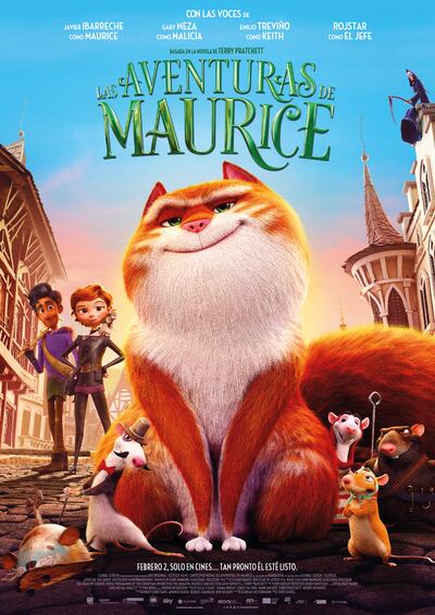 Póster de la película animada "Las aventuras de Maurice".