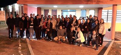 Docentes universitarios también protestan en Ayolas.