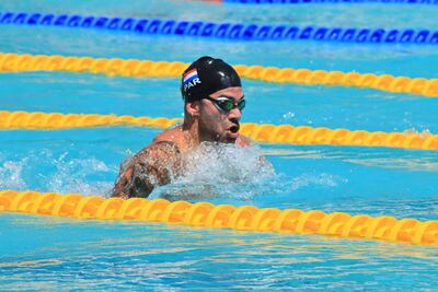 Renato David Prono Fernández (02/03/1991), en 100 m mod. Pecho.