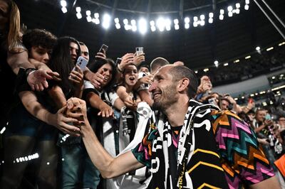 Giorgio Chiellini se despidió de los tifosi de la Juventus